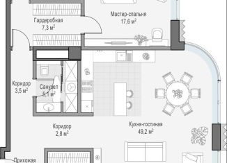 Продается 1-комнатная квартира, 221.8 м2, Москва, метро Полянка