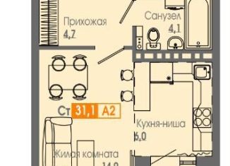 Продажа квартиры студии, 31 м2, Красноярский край