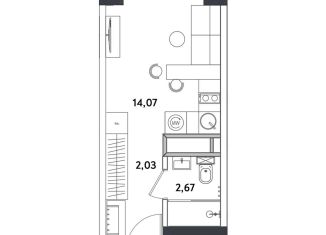 Продается однокомнатная квартира, 19.1 м2, Москва, ВАО, Окружной проезд, 10Б