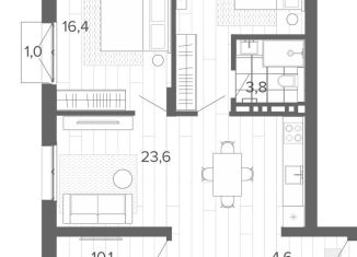 4-ком. квартира на продажу, 82.8 м2, Алтайский край, Змеиногорский тракт, 35Бк2