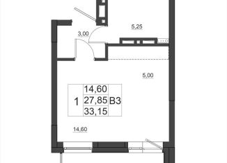 Продажа квартиры студии, 33.2 м2, Красноярск, Октябрьский район