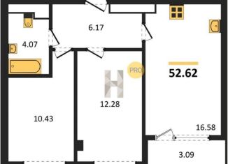 Продается двухкомнатная квартира, 52.6 м2, Свердловская область