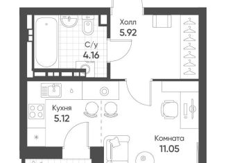 Продажа квартиры студии, 27.4 м2, Екатеринбург, метро Ботаническая