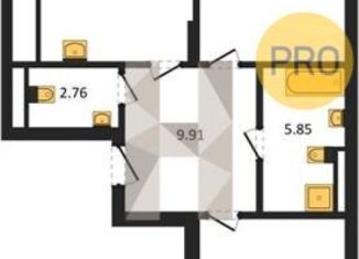 2-ком. квартира на продажу, 77.2 м2, Калининградская область