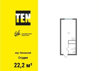 Продажа квартиры студии, 22.2 м2, Екатеринбург, метро Уральская