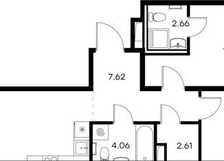 Продается 2-комнатная квартира, 63.3 м2, городской посёлок Новоселье