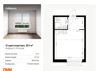 Продаю квартиру студию, 25.1 м2, Казань, Советский район