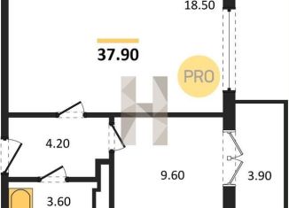 Продажа 1-ком. квартиры, 37.9 м2, Воронеж