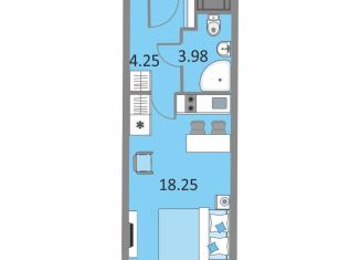 Продается квартира студия, 26.1 м2, Санкт-Петербург, Варфоломеевская улица, 6, муниципальный округ Ивановский