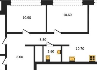 Продажа трехкомнатной квартиры, 90.5 м2, Новосибирская область