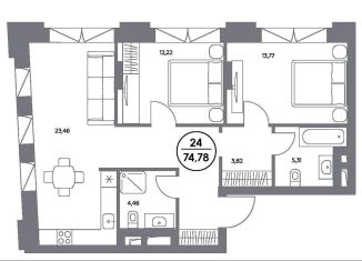 Продается двухкомнатная квартира, 74.8 м2, Москва, метро Третьяковская, Космодамианская набережная, 4/22с8