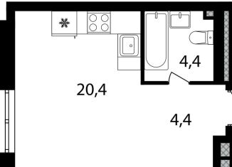 Продаю квартиру студию, 29.3 м2, Москва, САО, Михалковская улица, 48к1