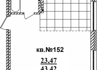 Продаю квартиру студию, 43.4 м2, Новосибирск, Октябрьский район, Садовая улица, 17