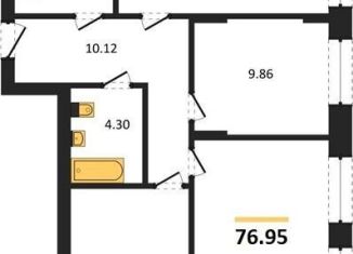 Продам 3-ком. квартиру, 77 м2, Новосибирская область