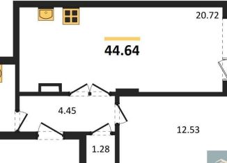 Продам 1-комнатную квартиру, 44.6 м2, Воронеж, Покровская улица, 19