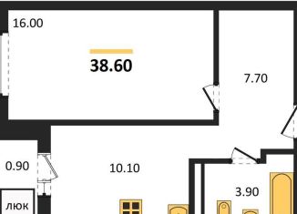 Продается однокомнатная квартира, 38.6 м2, Новосибирск, метро Заельцовская, улица Столетова