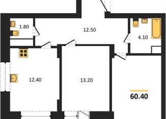 Продается 2-ком. квартира, 60.4 м2, Воронеж, бульвар Содружества, 1, Железнодорожный район