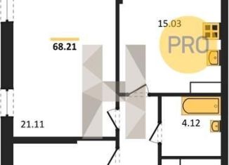 Продам 2-комнатную квартиру, 68.2 м2, Воронеж, Московский проспект, 132, Центральный район