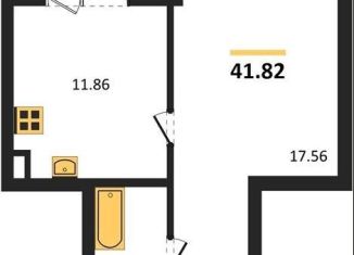 1-ком. квартира на продажу, 41.8 м2, Воронежская область, Московский проспект, 132