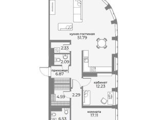 Продажа 3-комнатной квартиры, 108.5 м2, Москва, Дружинниковская улица, 15, Дружинниковская улица