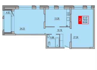 Продаю 2-комнатную квартиру, 84.6 м2, Тверь, Петербургское шоссе, 3к3