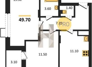 Продам 1-ком. квартиру, 43.3 м2, Воронеж, Московский проспект, 132