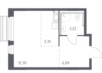 Квартира на продажу студия, 25 м2, Московская область