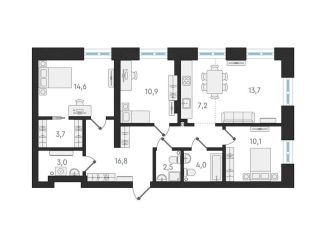 Продам 4-комнатную квартиру, 86.5 м2, Новосибирская область, Плановая улица, 60А