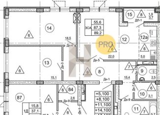 Продажа 2-комнатной квартиры, 89.2 м2, Воронеж, улица Загоровского, 9/2