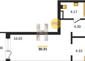 Продаю квартиру студию, 30.3 м2, Воронежская область, Покровская улица, 19