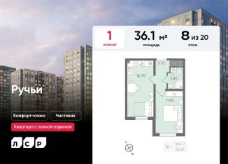 Продаю однокомнатную квартиру, 36.1 м2, Санкт-Петербург, метро Академическая