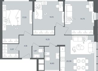 Продаю 3-комнатную квартиру, 89 м2, Москва, ЦАО, Шмитовский проезд, 39к5