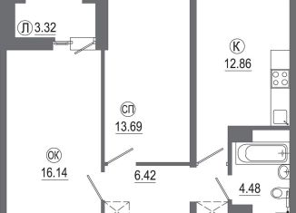 Продам 2-ком. квартиру, 56.9 м2, Иркутск, Октябрьский округ