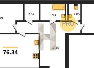 Продажа 2-комнатной квартиры, 76.3 м2, Воронеж, Средне-Московская улица, 60