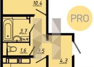 Продажа 2-комнатной квартиры, 64.1 м2, Воронеж, набережная Чуева, 7