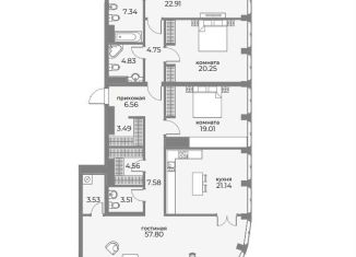 5-ком. квартира на продажу, 197.9 м2, Москва, Пресненский район