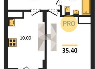 Продам однокомнатную квартиру, 35.4 м2, Воронеж, Московский проспект, 132, Центральный район