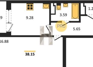 Продаю 1-ком. квартиру, 38.2 м2, Воронеж, Коминтерновский район, Покровская улица, 19