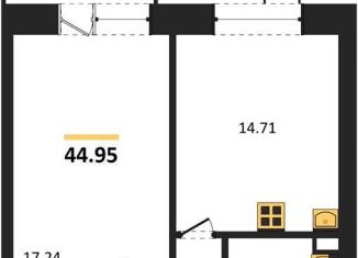 Продается однокомнатная квартира, 45 м2, Воронежская область