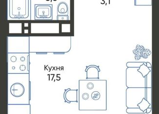 Квартира на продажу студия, 25.8 м2, Новороссийск