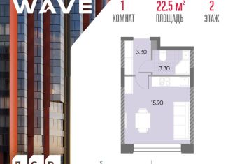 Квартира на продажу студия, 22.5 м2, Москва, район Москворечье-Сабурово