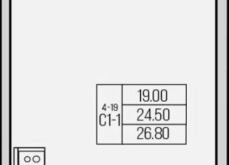 Продается квартира студия, 26.8 м2, городской посёлок Кузьмоловский