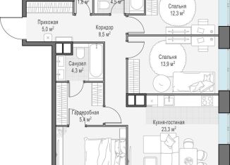 Продаю трехкомнатную квартиру, 91.7 м2, Москва, метро Ломоносовский проспект, проспект Генерала Дорохова, 39к2А