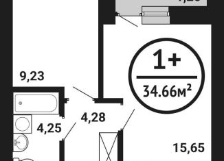 Продажа однокомнатной квартиры, 34.7 м2, Республика Башкортостан