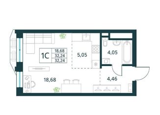 Продается квартира студия, 32.2 м2, Москва, Рязанский район