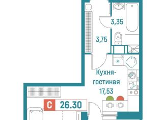 Продаю квартиру студию, 26.3 м2, Ленинградская область