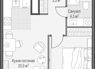 Продаю 1-комнатную квартиру, 45.2 м2, Москва, проспект Генерала Дорохова, 39к2А, метро Минская