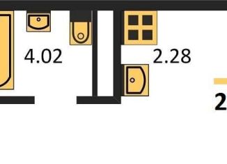 Продаю квартиру студию, 25.6 м2, Новосибирск, улица Авиастроителей, 3/1, метро Берёзовая роща