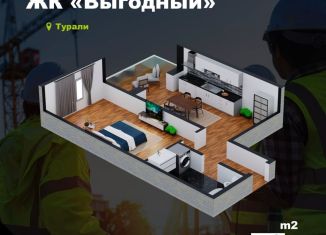 Продаю 1-ком. квартиру, 50 м2, Махачкала, Ленинский район, Маковая улица, 9