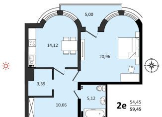 Продается 2-ком. квартира, 59.5 м2, Хабаровский край